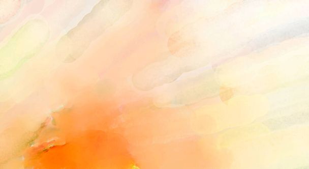 Watercolor abstract painting with pastel colors. Soft color painted illustration of calming composition for poster, wall art, banner, card, book cover or packaging. Modern brush strokes painting. - Photo, Image