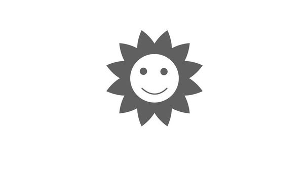 Desenho animado do sol ilustração fundo branco - Foto, Imagem