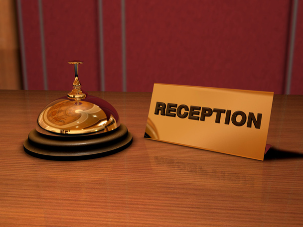 Receptie en hotel bell - Foto, afbeelding