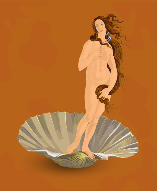 Vénusz. az ideális női szépség. - Vektor, kép