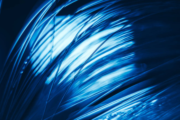 Beautiful optical fiber colored  line bokeh on a dark background. - Photo, Image