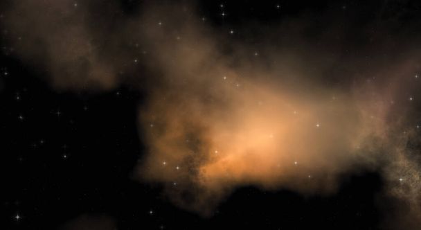 Campo stellare nello spazio galattico con nebulosa colorata. Sfondo fantascientifico dello spazio profondo. carta da parati etereo. - Foto, immagini