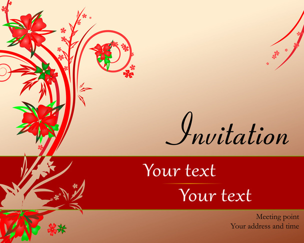 Invitation meeting rewarding - Διάνυσμα, εικόνα