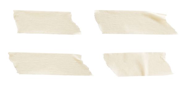 Fita adesiva de papel isolada no fundo branco
 - Foto, Imagem
