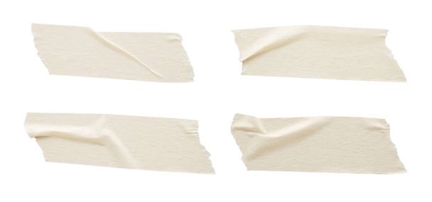 Fita adesiva de papel isolada no fundo branco
 - Foto, Imagem