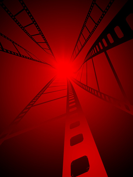 Rode film strepen - Foto, afbeelding