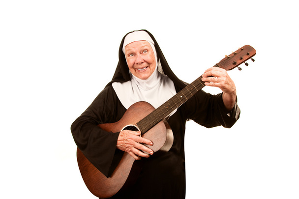 Funny Singing Nun - Fotografie, Obrázek