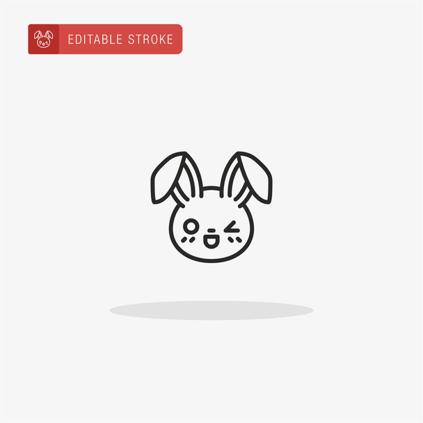 Kaninchen-Symbolvektor. Kaninchen-Symbol zur Präsentation. - Vektor, Bild