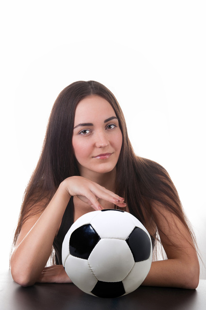 球を持つ女の子 - 写真・画像