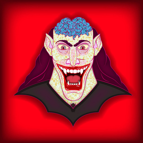 Il conte Dracula è un vampiro degli inferi. - Vettoriali, immagini