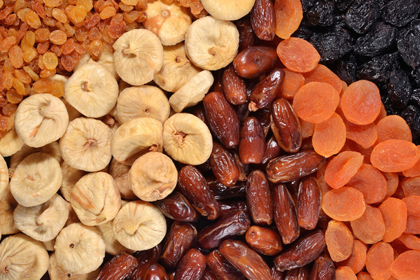 Various dried fruits background - Photo, Image