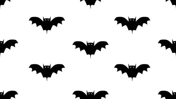 seamless bat Halloween on white background , illustration concept - Photo, Image