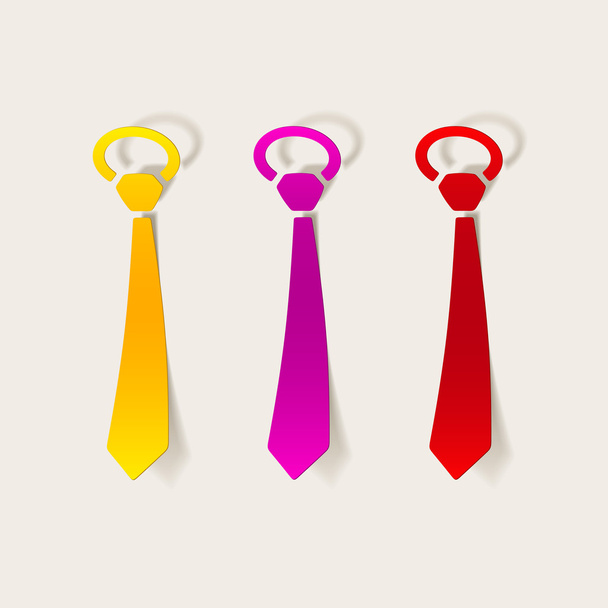 realistic design element: tie - Vector, afbeelding