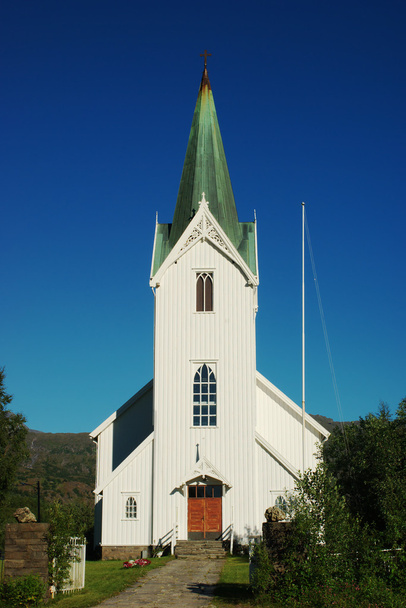 Εκκλησία στη βόρεια Νορβηγία - Φωτογραφία, εικόνα