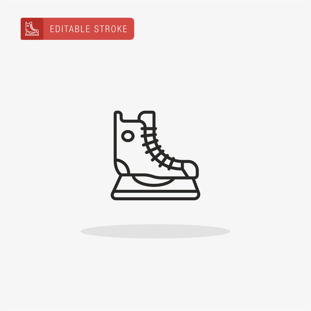 Ice Skating icon vector. Ice Skating icon for presentation. - Vector, Image