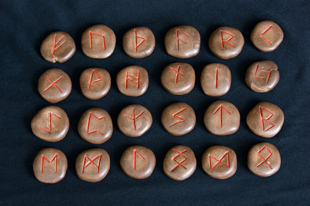 starożytne alfabet runiczny - Zdjęcie, obraz