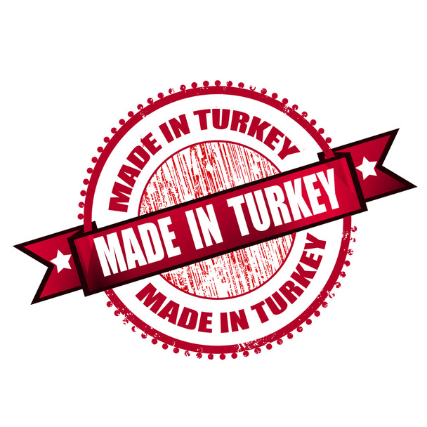 hergestellt in der Türkei - Vektor, Bild