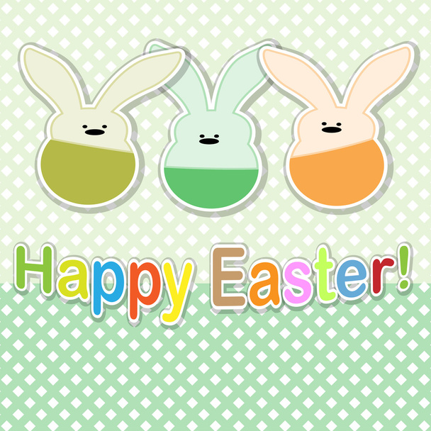 Card, Easter rabbit. - Vektor, obrázek