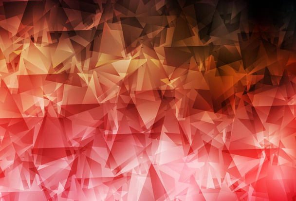 Rojo claro, vector amarillo de baja textura poli. Ilustración geométrica creativa en estilo origami con gradiente. Nuevo diseño para su negocio. - Vector, imagen