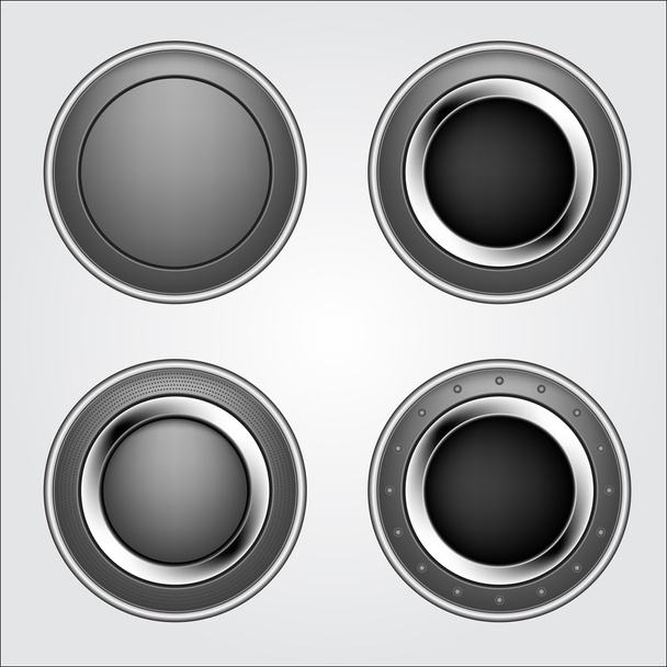 Блискучі металеві кнопки
 - Вектор, зображення