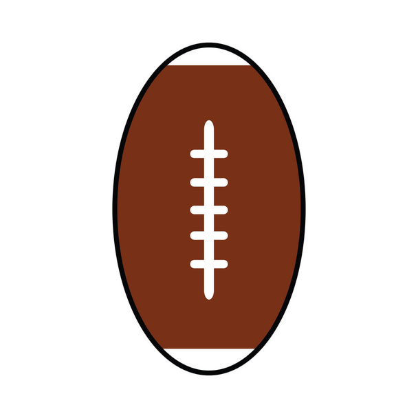 Amercian football ball - Vector, Imagen