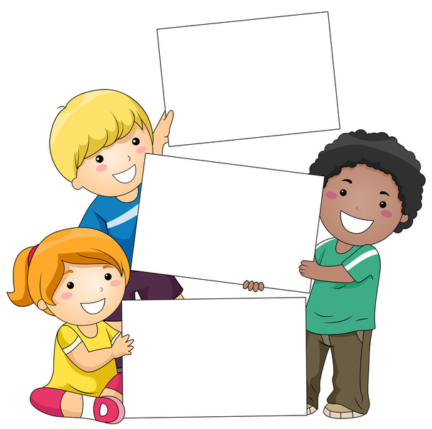 Enfants avec tableau blanc
 - Photo, image