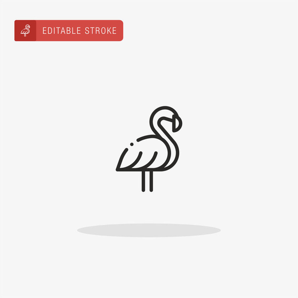 Flamingo icoon vector. Flamingo icoon voor presentatie. - Vector, afbeelding