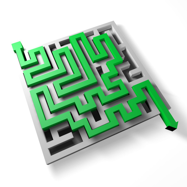 Labirinto feito de papel
 - Foto, Imagem