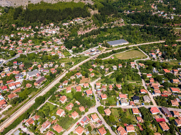 Aerial view of village of Tserovo , Balkan Mountains, Bulgaria - Foto, Bild