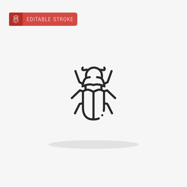 Beetle icon vector. Beetle icon for presentation. - Vector, Image