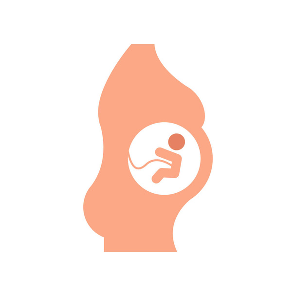 έγκυος διάνυσμα εικονίδιο σχεδιασμό λογότυπο - Διάνυσμα, εικόνα