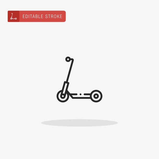 Electric Scooter icon vector. Electric Scooter icon for presentation. - Vector, Image