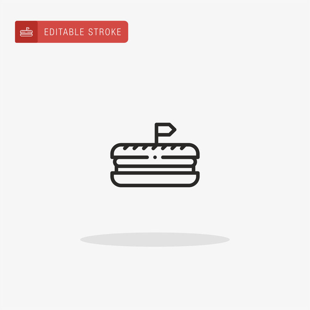 Sandwich icon vector. Sandwich icon for presentation. - Vector, Image