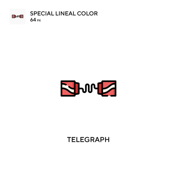 Телеграф Проста векторна піктограма. Піктограми телеграфу для вашого бізнес-проекту
 - Вектор, зображення