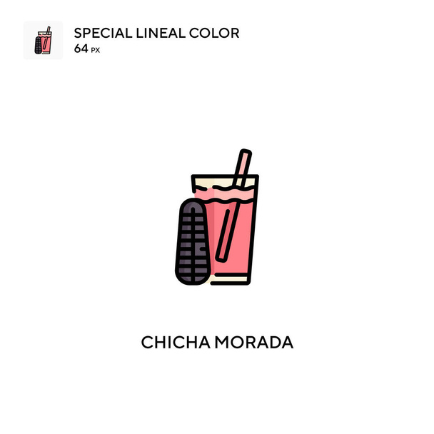 Chicha morada Simple vector icon. Chicha morada icons for your business project - Vector, Image