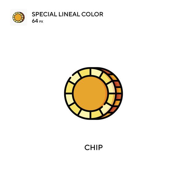 Chip Simple vector icon. Chip icons for your business project - Vector, Image
