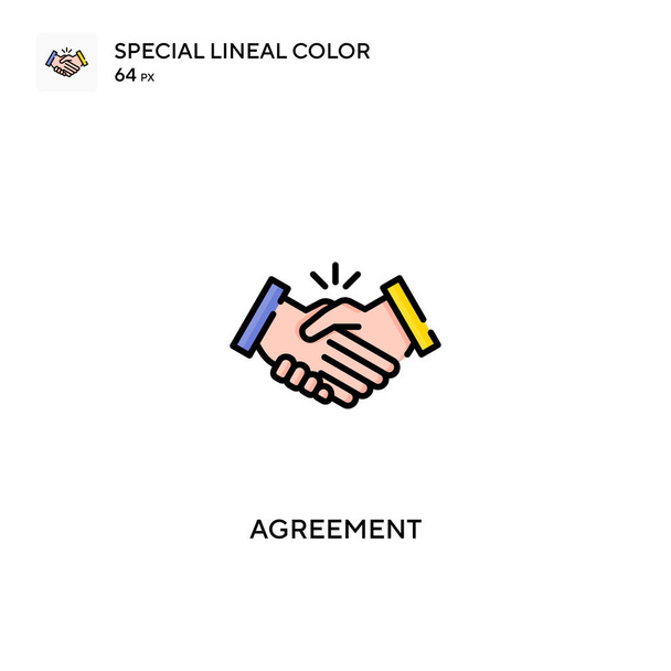 Jednoduchá ikona vektoru dohody. Ikony dohod pro váš obchodní projekt - Vektor, obrázek