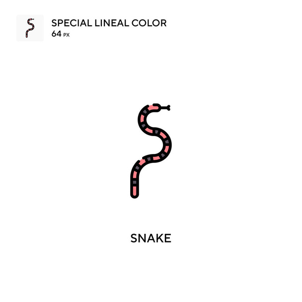 Yılan Basit vektör simgesi. İş projeniz için yılan simgeleri - Vektör, Görsel
