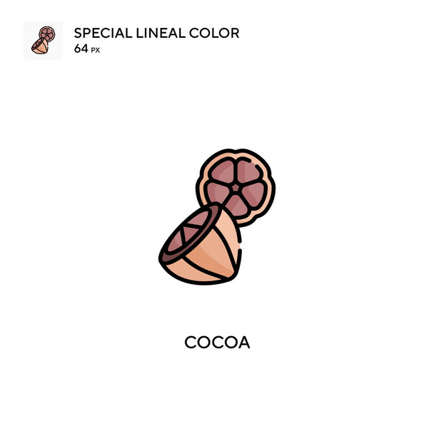 Cacao Semplice icona vettoriale. Icone di cacao per il tuo progetto aziendale - Vettoriali, immagini