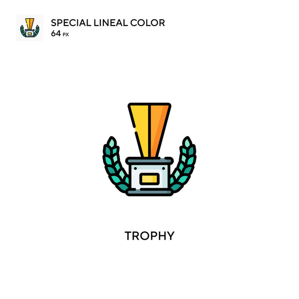 Trophy Simple vector icon. Trophy icons for your business project - Vector, afbeelding