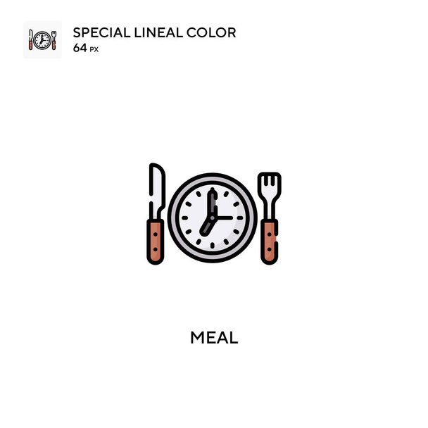Comida Icono de vector simple. Iconos de comidas para su proyecto empresarial - Vector, imagen