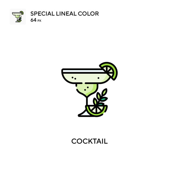 Cocktail Yksinkertainen vektori kuvake. Cocktail kuvakkeet yrityksesi projekti - Vektori, kuva