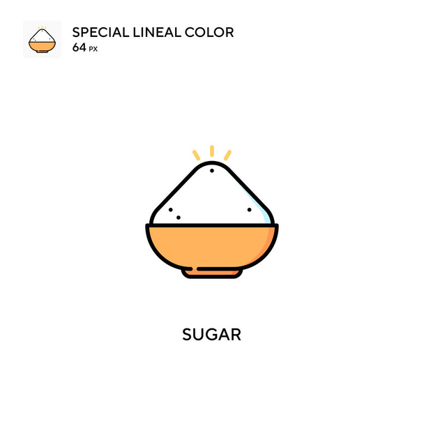 Zucker Einfaches Vektor-Symbol. Zuckersymbole für Ihr Geschäftsprojekt - Vektor, Bild