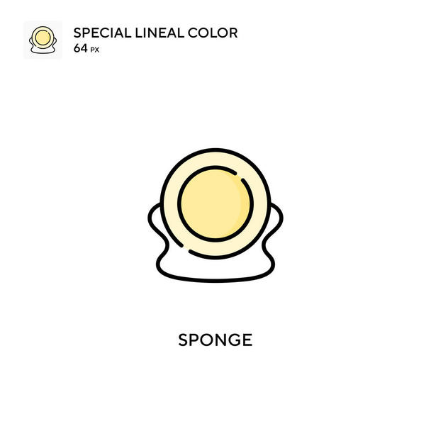 Spons Eenvoudige vector icoon. Sponge iconen voor uw business project - Vector, afbeelding