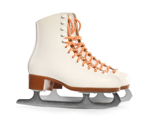 Ice skates on white background - Photo, Image