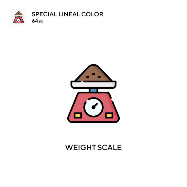 Gewichtsskala Einfaches Vektorsymbol. Gewichtswaagen-Symbole für Ihr Geschäftsprojekt - Vektor, Bild