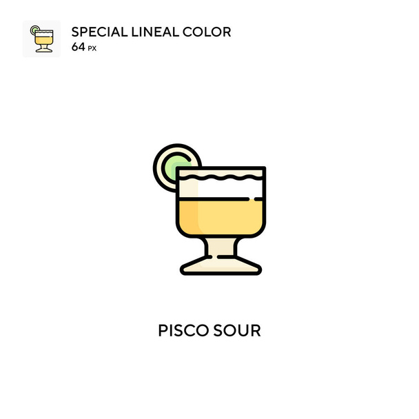 Pisco sour Simple vector icon. Pisco sour icons for your business project - Vector, Image