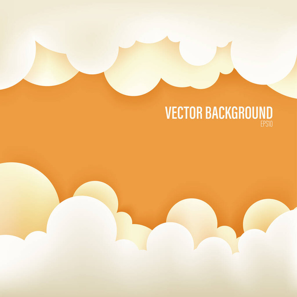 Paper art of background,Template for text,Vector art design. - Vetor, Imagem
