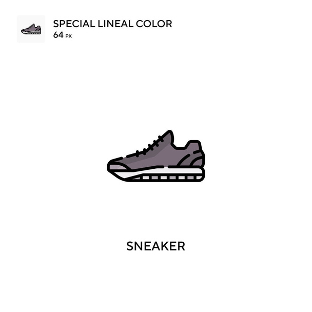 Sneaker Speciale icona vettoriale a colori lineari. Icone sneaker per il tuo progetto aziendale - Vettoriali, immagini