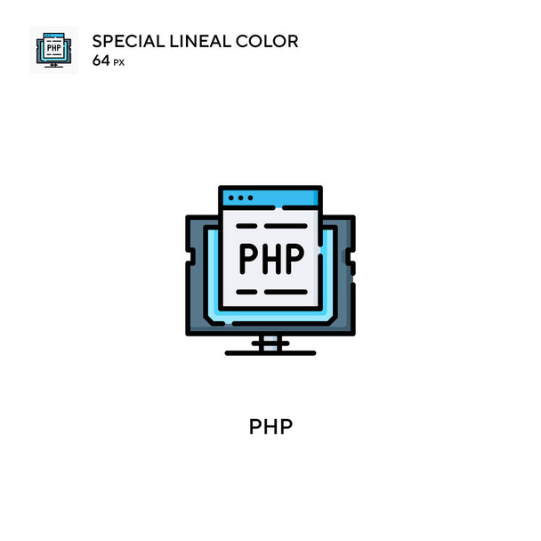 Php Spezielles lineares Farbvektorsymbol. Php-Symbole für Ihr Geschäftsprojekt - Vektor, Bild